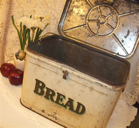 ebay metal bread box|vintage metal bread box.